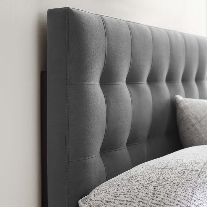 Lily Biscuit Tufted Performance Velvet Queen Headboard