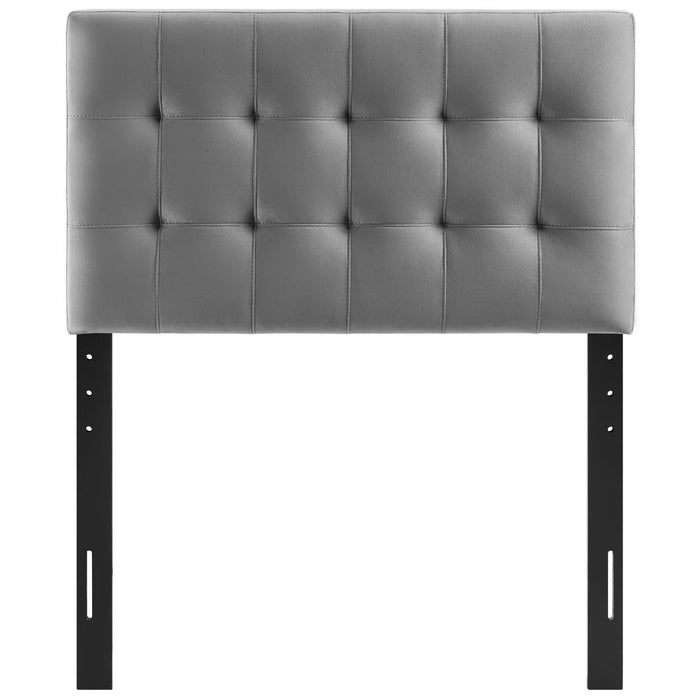 Lily Biscuit Tufted Performance Velvet Twin Headboard