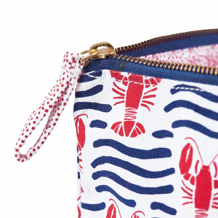 Lobster Waves Pouch Large Pouch - rockflowerpaper