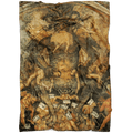 Lord of Hell Devouring Souls Fleece Blanket - The Luciferian Apotheca