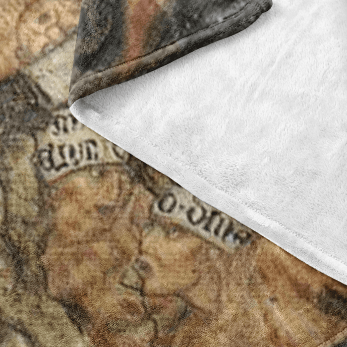 Lord of Hell Devouring Souls Fleece Blanket - The Luciferian Apotheca