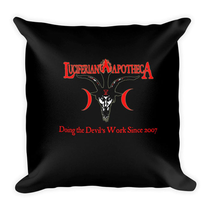 Lucifer Baphomet Square Pillow - The Luciferian Apotheca