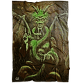 Satan Devil Sabbatic Goat Baphomet Lord of the Sabbat Fleece Blanket