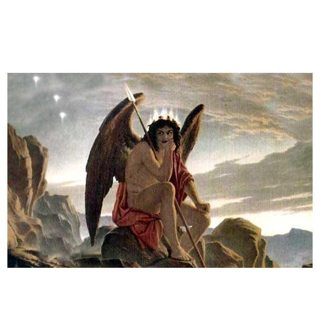 Lucifer (Satan), the illuminated Fallen Angel Poster 11 X 17" - The Luciferian Apotheca