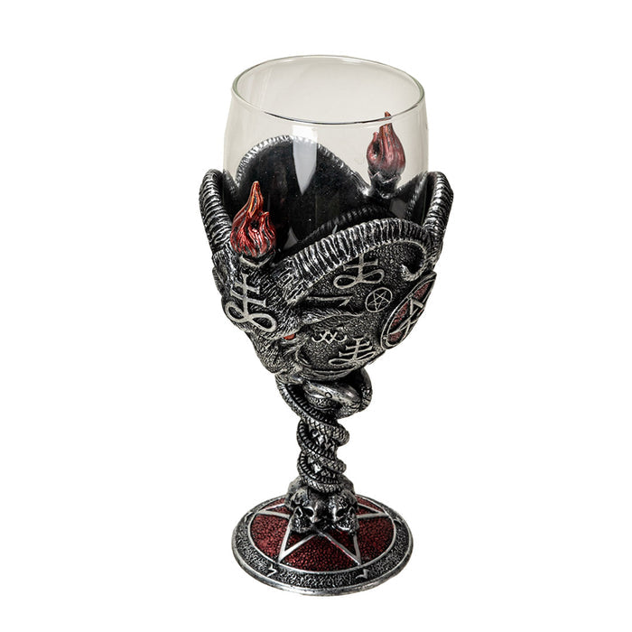 Luciferian Black Flame Baphomet Goblet