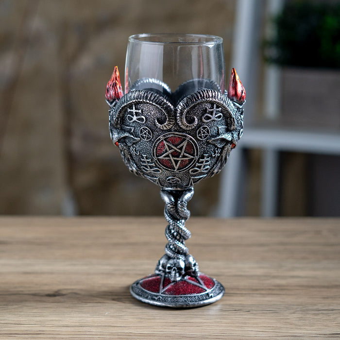 Luciferian Black Flame Baphomet Goblet