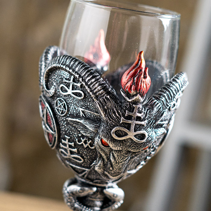 Luciferian Black Flame Baphomet Goblet