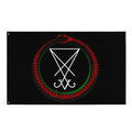 Luciferian Ouroboros Flag