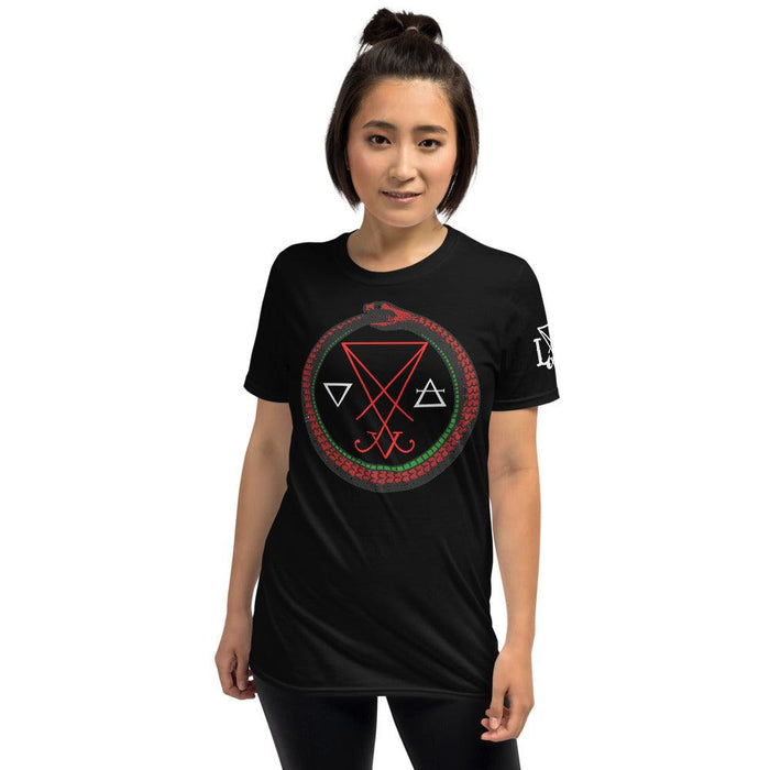 Luciferian Ouroboros Short-Sleeve Unisex T-Shirt - The Luciferian Apotheca