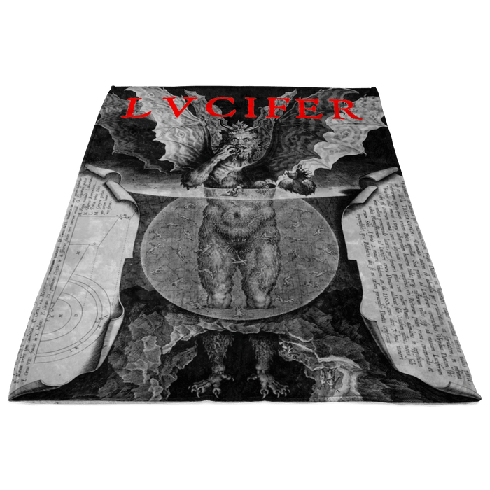 LVCIFER reigning in Hell Fleece Blanket - The Luciferian Apotheca