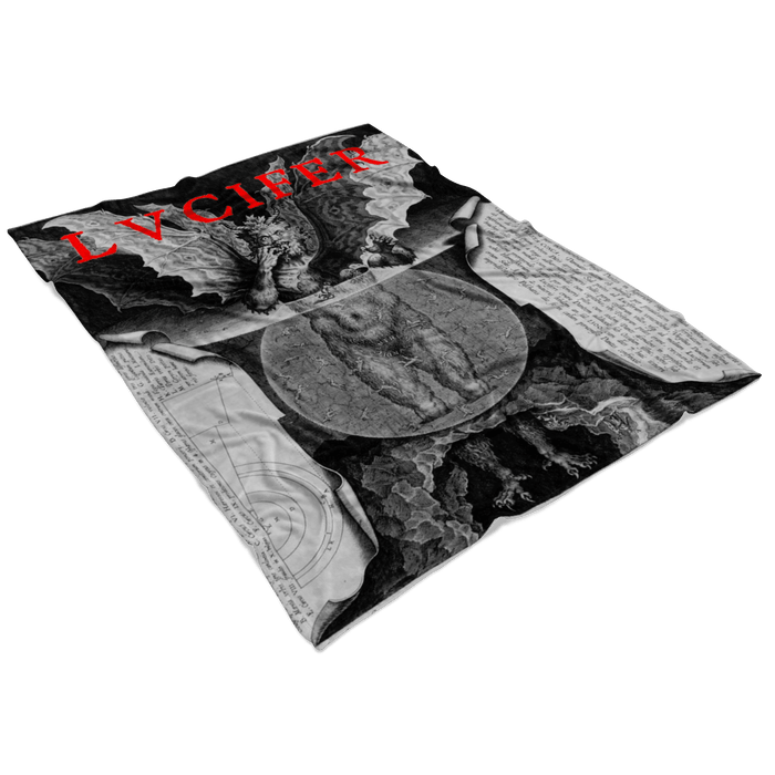 LVCIFER reigning in Hell Fleece Blanket - The Luciferian Apotheca