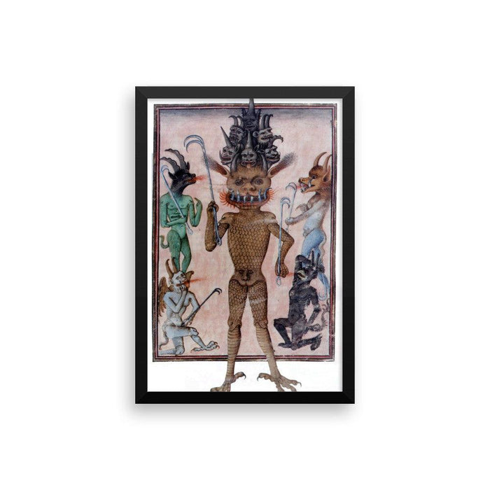 Medieval Devil Beelzebub Framed poster - The Luciferian Apotheca