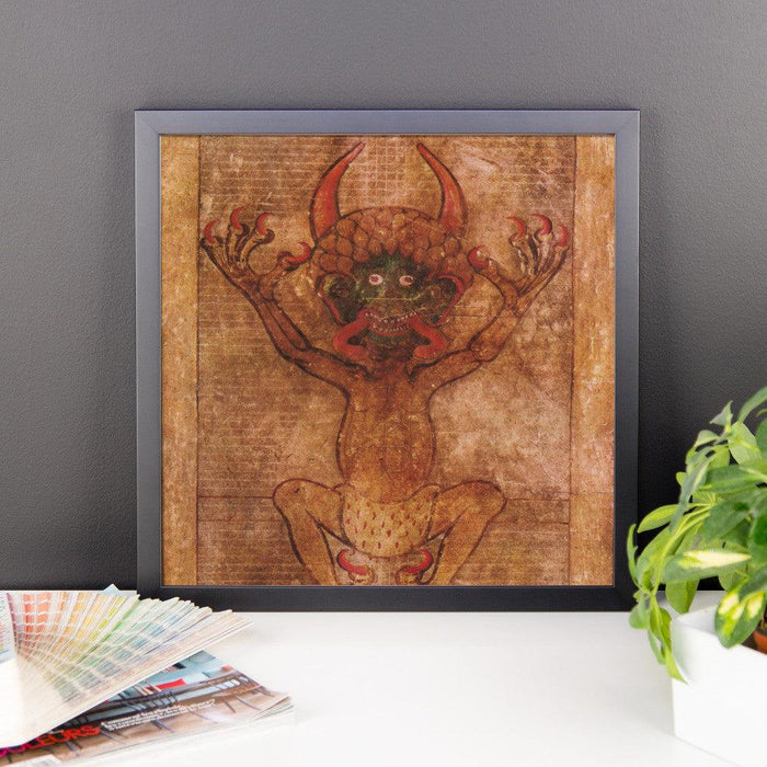Medieval Devil Framed photo paper poster - The Luciferian Apotheca