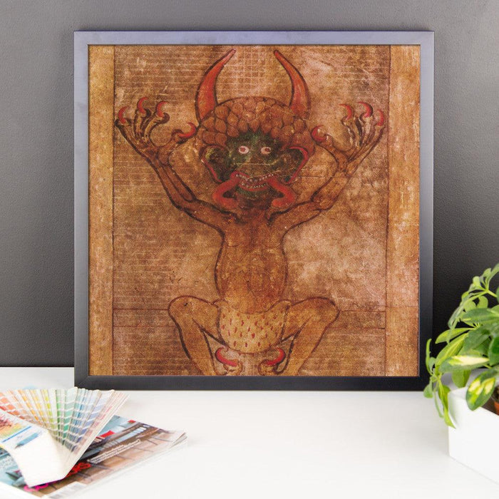 Medieval Devil Framed photo paper poster - The Luciferian Apotheca