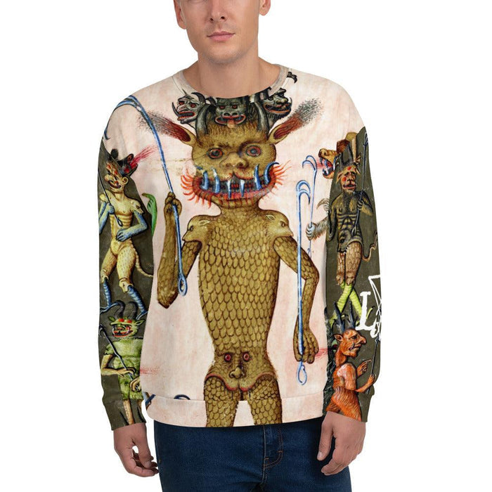 Medieval Lucifer (Satan) Demonic Unisex Sweatshirt - The Luciferian Apotheca