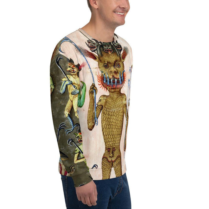 Medieval Lucifer (Satan) Demonic Unisex Sweatshirt - The Luciferian Apotheca