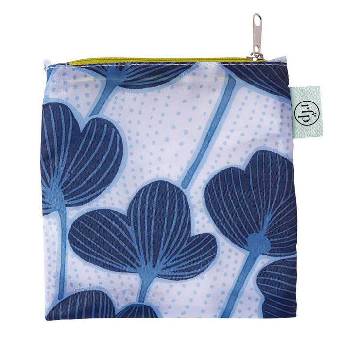 Modern Poppy blu Reusable Shopping Bag Reusable Shopping Bag - rockflowerpaper