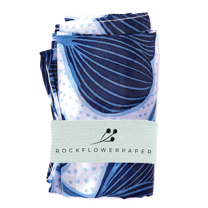 Modern Poppy blu Reusable Shopping Bag Reusable Shopping Bag - rockflowerpaper