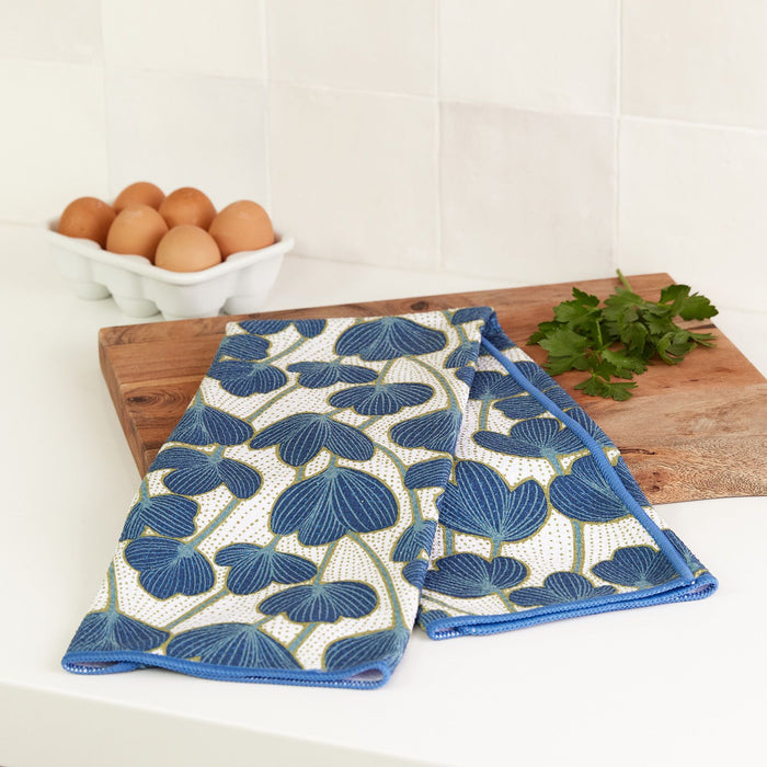 Modern Poppy Eco Kitchen Tea Towel
