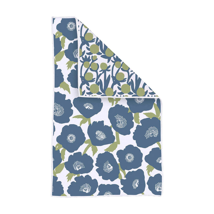 Modern Poppy Eco Kitchen Tea Towel
