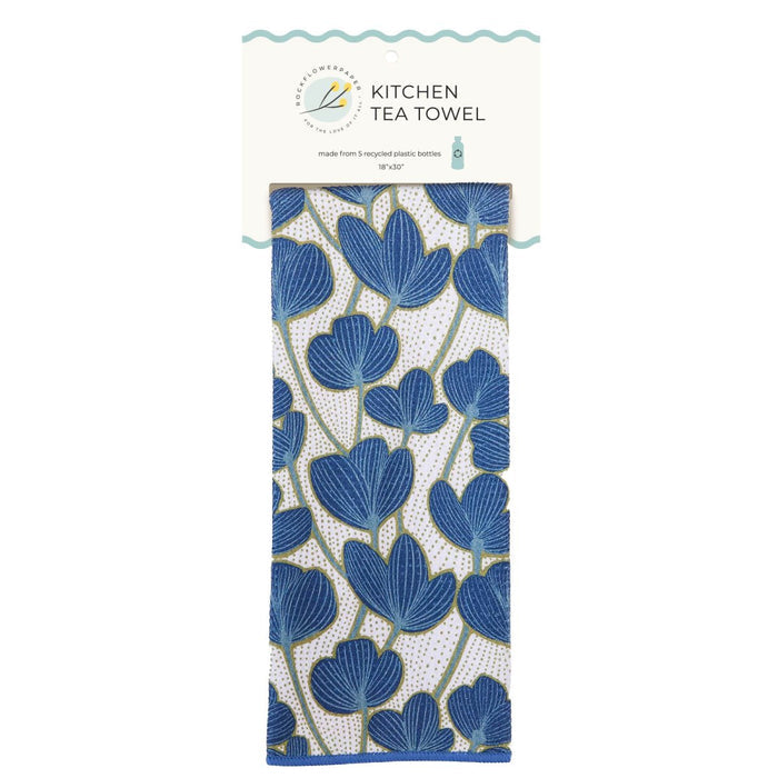 Modern Poppy Eco Kitchen Tea Towel Tea Towel - rockflowerpaper