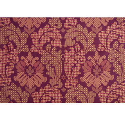 Mulberry Patchwork Damask Silk