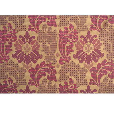 Mulberry Patchwork Damask Silk