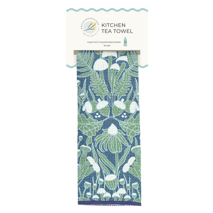 Mushroom Forest Eco Kitchen Tea Towel Tea Towel - rockflowerpaper