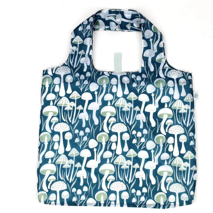 Mushrooms blu Reusable Shopping Bag Reusable Shopping Bag - rockflowerpaper