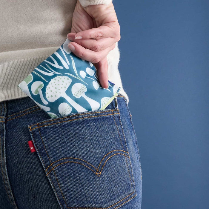 Mushrooms blu Reusable Shopping Bag Reusable Shopping Bag - rockflowerpaper