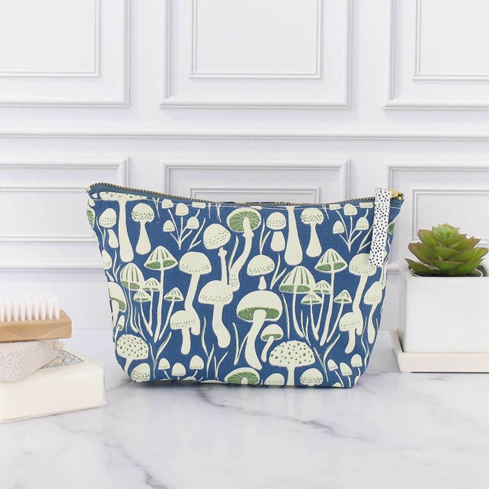 Mushrooms Medium Canvas Pouch Pouch - rockflowerpaper