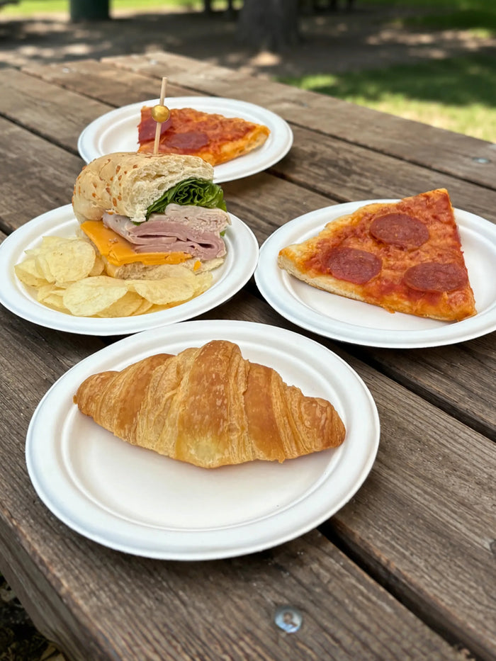 NATURAL 7" Compostable Round Plate - Bulk - 1000/Case