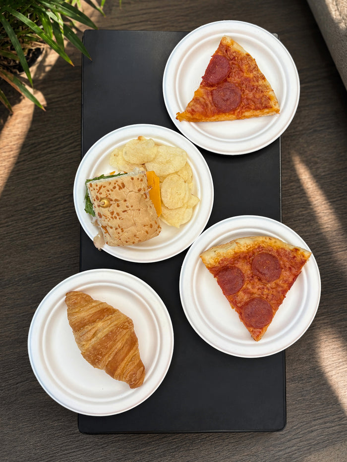 NATURAL 7" Compostable Round Plate - Bulk - 1000/Case