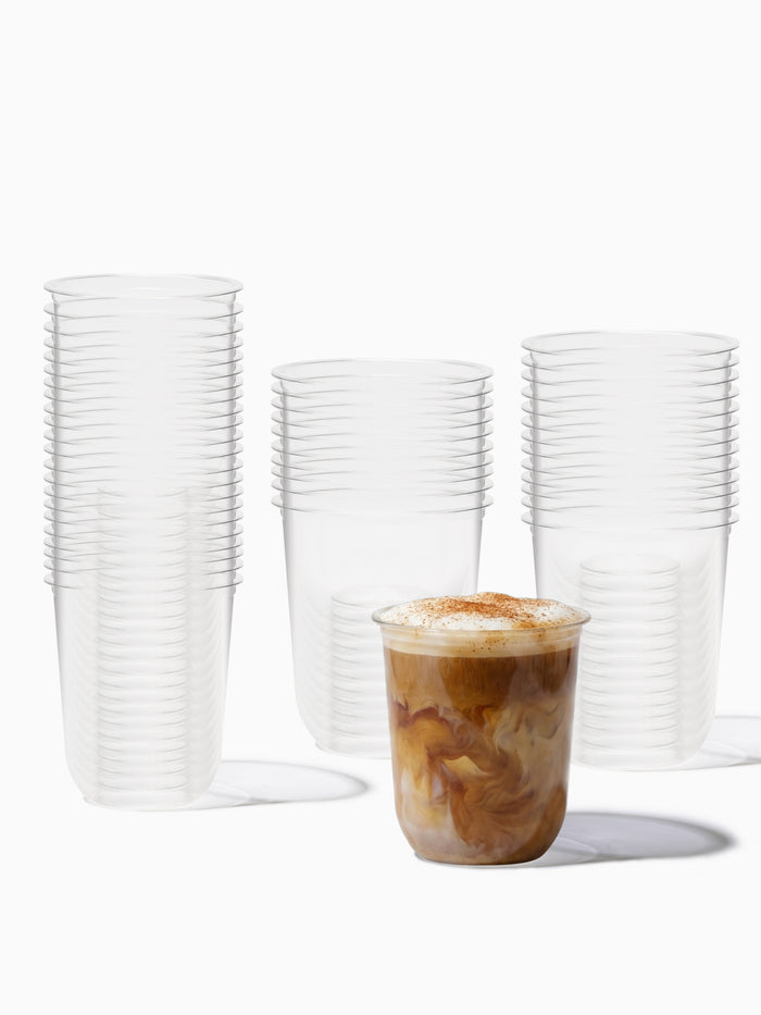 NATURAL 8oz Rounded Bottom Compostable Arc Cup