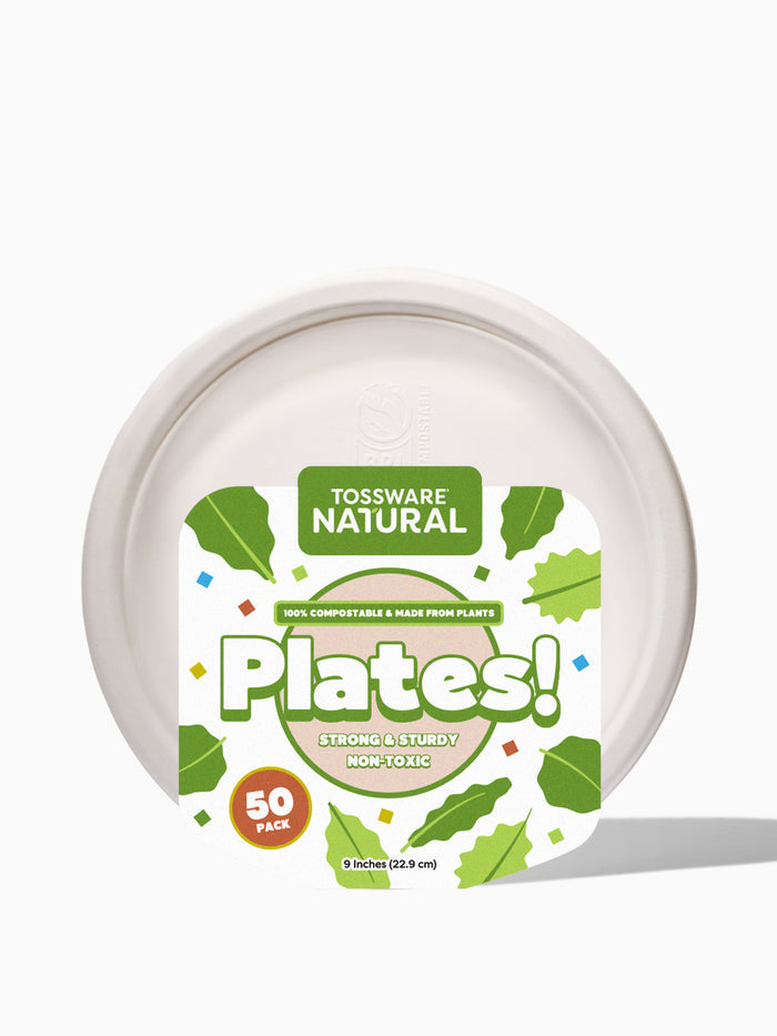 NATURAL 9" Compostable Round Plate