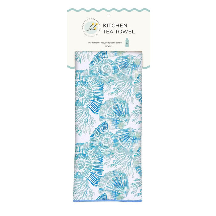 Nautilus Shells Eco Kitchen Tea Towel Tea Towel - Rockflowerpaper
