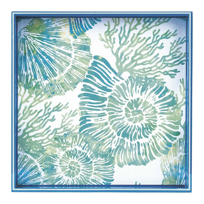 Nautilus Shells 15 Inch Square Tray Tray - rockflowerpaper