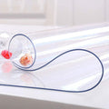 NECAUX Clear PVC Table Cover Protector 46 x 100 Inch 1.5mm Thick