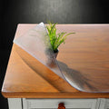 NECAUX Frosted PVC Table Cover Protector 39 x 39 Inch 1.5mm Thick