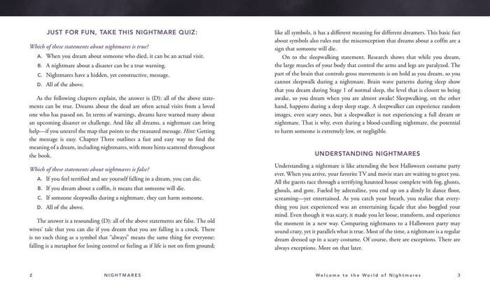 Nightmares: the Dark Side of Dreams and Dreaming Hardcover