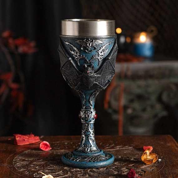 Nosferatu Vampire Bat Goblet Chalice - The Luciferian Apotheca