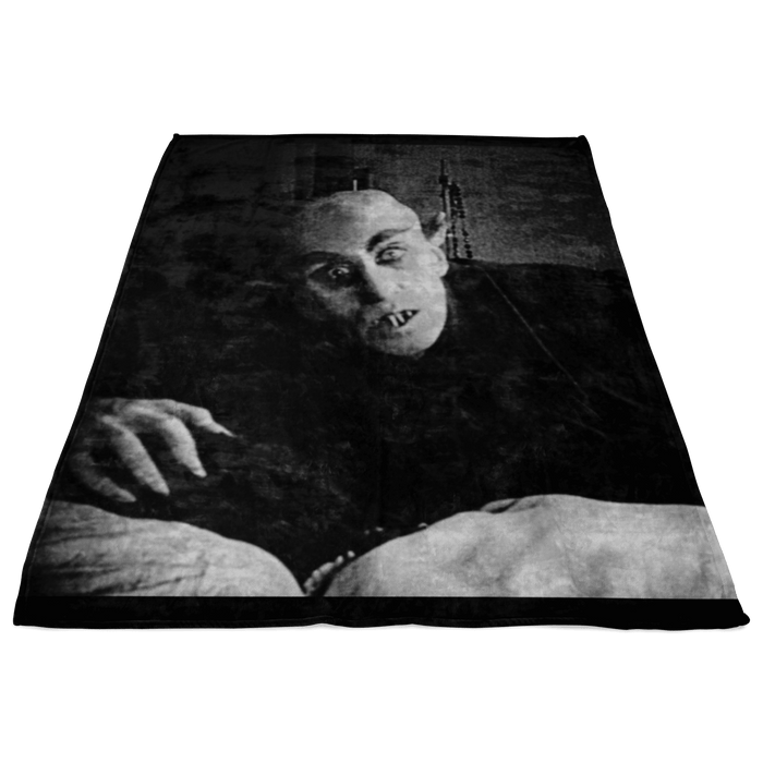 Nosferatu Vampyre Fleece Blanket - The Luciferian Apotheca
