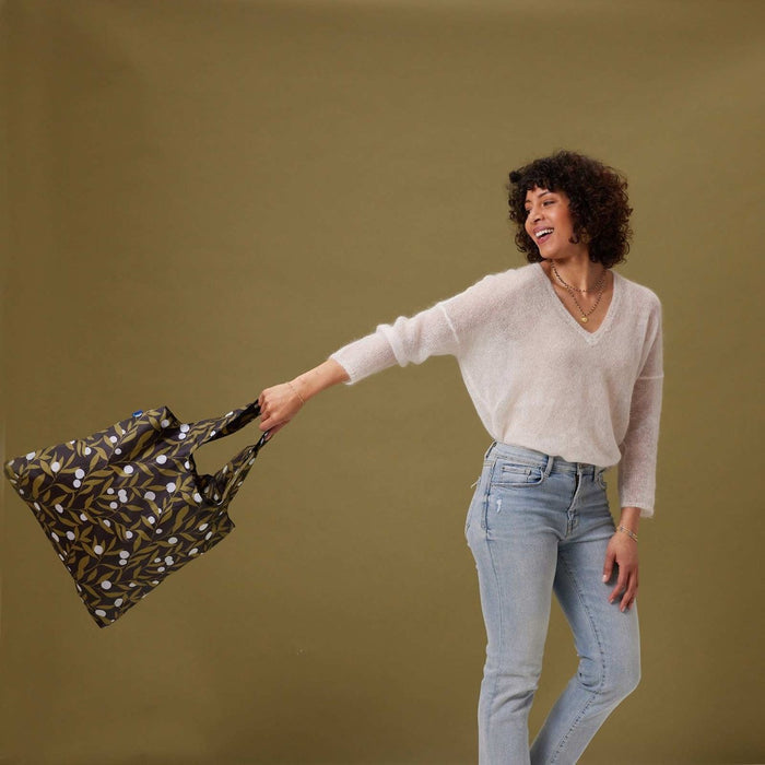 Olive Time Blu Bag Reusable Shopping Bag - Machine Washable Reusable Shopping Bag - rockflowerpaper