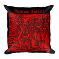 Osculum Infame (Devil's Kiss) Square Pillow - The Luciferian Apotheca