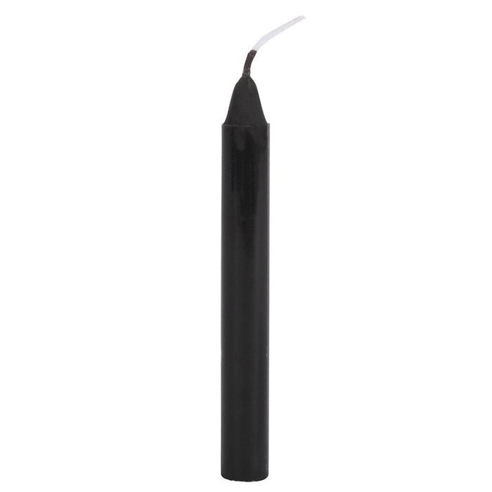 PACK OF 12 BLACK 'PROTECTION' CHIME SPELL CANDLES - The Luciferian Apotheca