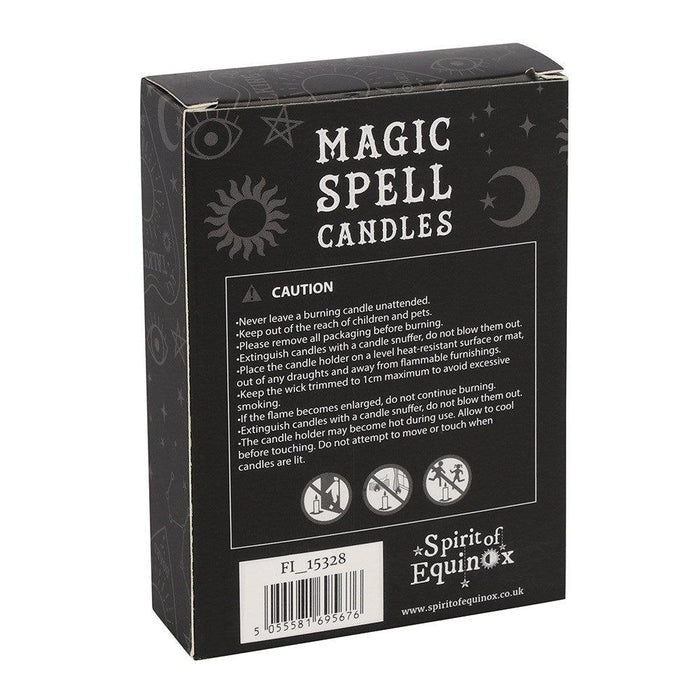 PACK OF 12 GREEN 'LUCK' (Chime Candles) SPELL CANDLES - The Luciferian Apotheca