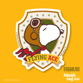 Peanuts® Waterproof Sticker - Flying Ace Badge