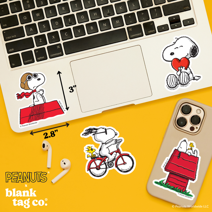 Peanuts® Waterproof Sticker - Flying Ace On A Roof