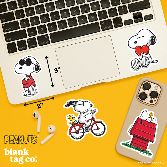 Peanuts® Waterproof Sticker - Joe Cool Posted Up