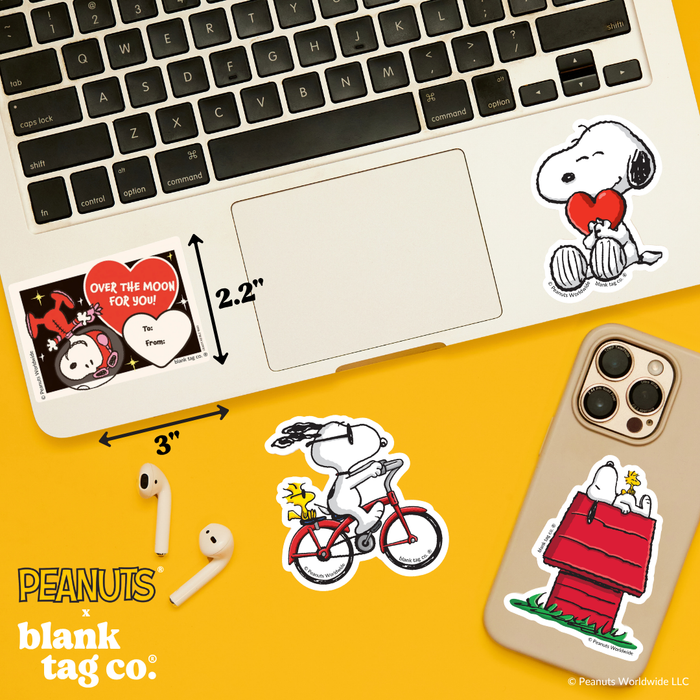 Peanuts® Waterproof Sticker - Over The Moon For You